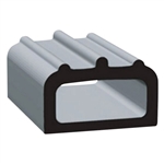 Clean Seal 1705H2-50 5/8" x 0.400" EDPM D Seal With Tape - Black