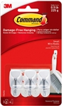 3M 17067ES Command Wire Hooks - Small - 3 Pack