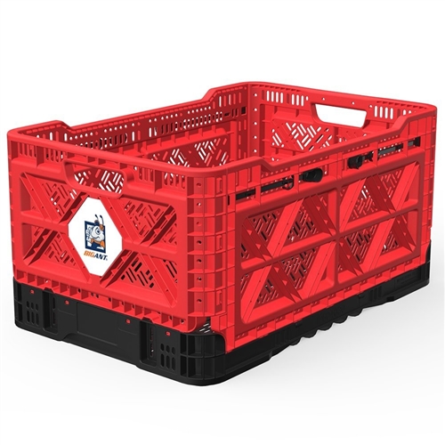 Big Ant IP543630R Heavy-Duty Medium Collapsible Smart Crate - Red