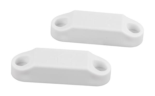 JR Products 06-30095 Magnetic Baggage Door Catch, White