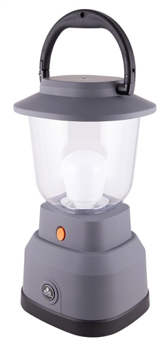 Jasco 39616 EcoSurvivor LED Lantern With USB Charging Port - 800 Lumens - Gray