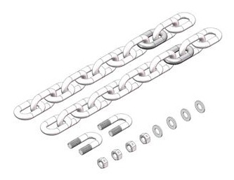 Husky Towing 31526 Spring Bar Chain Package For Weight Distribution Hitch