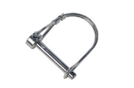 JR Products 01091 Trailer Coupler Snap-Lock Safety Pin Clip, 1/4" Diameter, 1-3/8" Usable Length