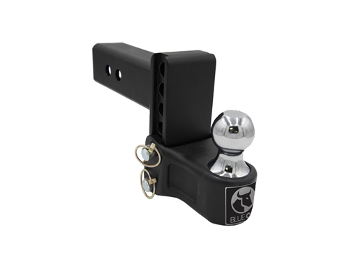 Blue Ox BXH12241 Adjustable Hitch Ball Mount, 2-1/2" Receiver, 4" Drop/Rise, With 2" Ball, 12,000 Lbs