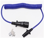 Blue Ox BX88254 7-Way To 4-Way Coiled Electrical Trailer Cable