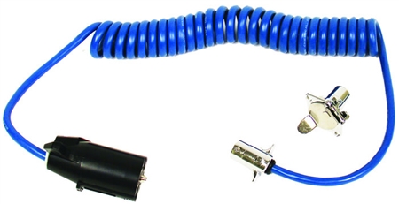 Blue Ox BX88254 7-Way To 4-Way Coiled Electrical Trailer Cable