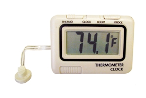 Prime Products RV Refrigerator Thermometer & Clock