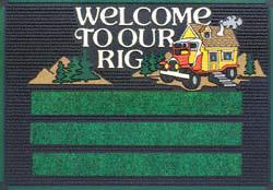 PlastiColor 866 Patio Mat, Welcome To Our Rig