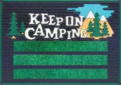 PlastiColor 864-GR Patio Mat, Keep On Camping