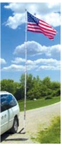 Annin 782 Telescopic Fiberglass Flag Pole Kit