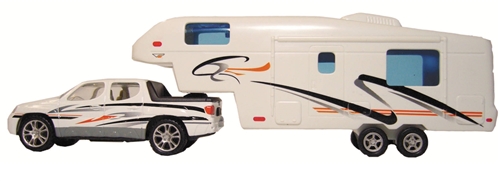 Prime Products 27-0020 Pick Up Truck And 5th Wheel RV Die-Cast Collectible