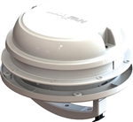 MaxxAir 00-03812W MaxxFan Dome Roof Vent With 12V Fan - Manual Lift - White