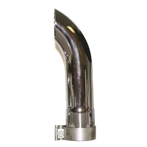 AP Products CTD-4000 Chrome Exhaust 4" Turn Down Extension - 12" Length