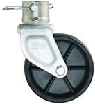 Pro Series 1400750340 6" Caster And Pin For 2" Round Tube Jacks
