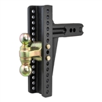 Curt 45927 Adjustable Dual Ball Channel Mount For 2-1/2" Receivers - 10-3/8" Drop - 20,000 Lbs