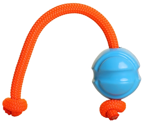 Doog FBR02 Fetch-Ables Fetch-N-Tug Ball & Rope - Blue