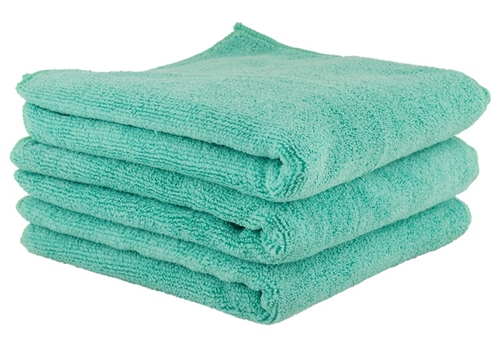 Chemical Guys MICMGREEN03 Workhorse Microfiber Towels - 16" x 16" - Green - 3 Pack