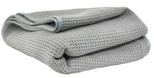 Chemical Guys MIC_781_01 Waffle Weave Microfiber Towel - 36" x 25" - Gray