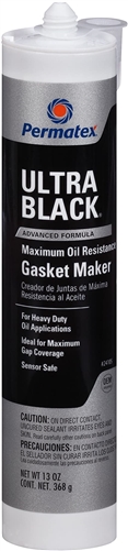 Permatex 24105 Ultra Black Oil Resistant Silicone Gasket Maker - 13 Oz