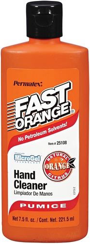 Permatex 25108 Fast Orange Fine Pumice Hand Cleaner - 7.5 Oz