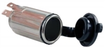 JR Products 15125 12V DC Charging Outlet - Flush-Mount Cigarette Lighter Style Power Socket