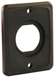 JR Products 15155 Single Port 12V/USB Mounting Plate for RV Charging Ports, Black