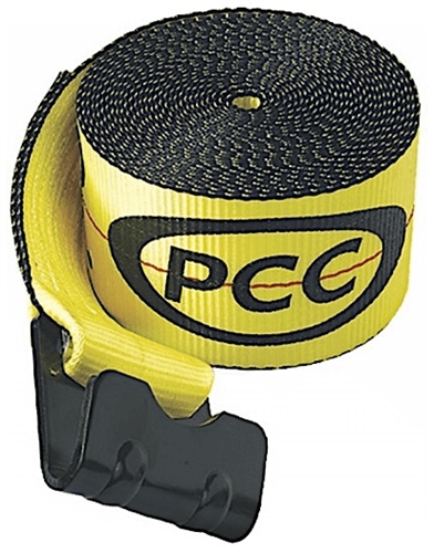 Pacific Cargo 4530-FH Winch Strap With Flat Hooks - 30 Ft - 5,500 Lbs