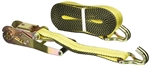 Pacific Cargo 26027-WH Tie-Down Ratchet Strap With Wire Hooks - 27 Ft - 3,335 Lbs