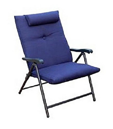 Prime Products 13-3372 Plus Reclining Folding Chair - California Blue