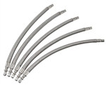 Wheel Masters 9020-5 13" Stainless Steel Straight Hoses - 5 Pack