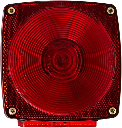 Peterson Combination Taillight For Under 80" RVs, 4.5" x 4.75", Red