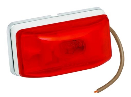 Wesbar 203234 Mini Trailer Side Marker/Clearance Light - Red