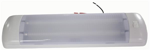 Arcon 13812 Double Tube Fluorescent Light With Switch - Clear Lens - 16 Watts