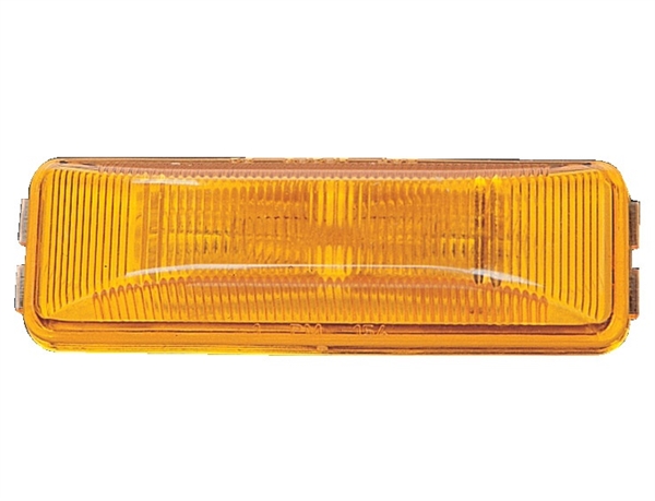 Peterson V154A Amber Clearance & Side Marker Light, Incandescent, Rectangle, Bracket Mount