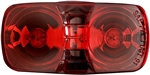 Optronics MC42RS Dual Bulb Bullseye Style LED Marker/Clearance Light - Red Lens