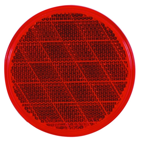 Optronics RE21RBP 3" Round Reflector - Red