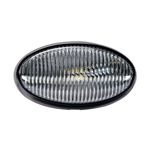 Arcon 20680 Universal LED Porch/Utility Oval Light - Black - Clear Lens - Without Switch