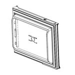 Norcold 638530 Replacement Freezer Door Assembly - Black