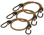 Keeper 06303 Yellow/Black Bungee Cord - 24" - 3 Pack