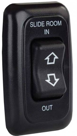 JR Products 12285 RV Slide Out Switch Momentary On/Off - Black