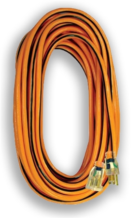 Voltec 05-00342 SJTW 50' Outdoor RV Extension Cord W/ Lighted End