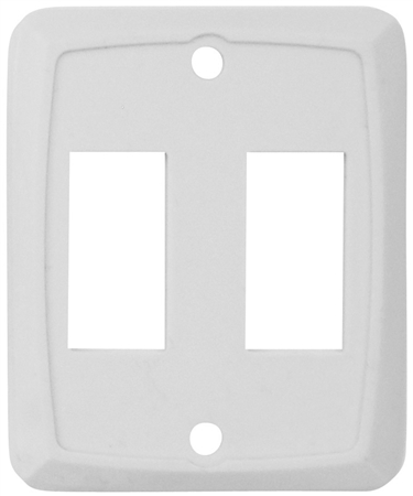 Valterra DG258PB Double Switch Wall Plate - Ivory - 3 Pack