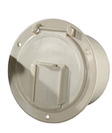 RV Designer B132 Low Profile Cable Hatch - Colonial White