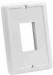 JR Products RV Single Switch Face Plate - White