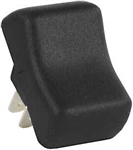 JR Products Multi-Purpose Single Rocker Momentary-On/Off Switch Without Bezel - Black
