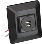Valterra DG61030VP Double USB Charging Station Outlet, 2.1 Amp Ports
