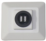 Valterra DG61031VP USB Double Charging Station - White