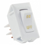 JR Products 12585 12V On/Off Switch White