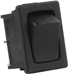 JR Products 12815 Multi-Purpose Single Mini Rocker Momentary-On/Off Switch - Black