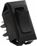 JR Products 12625 Multi-Purpose Single Rocker On/On Switch - Black